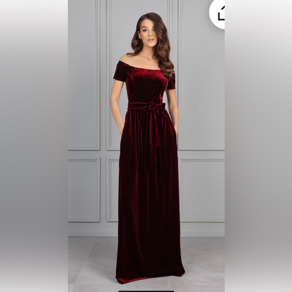 Burgundy dress